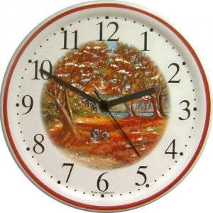 Keramik Wanduhr "Herbst"