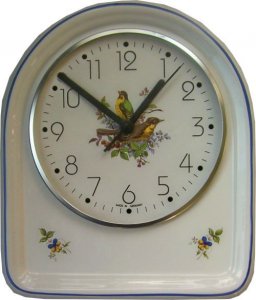 Keramik Küchenuhr "Vogel" Funkuhr