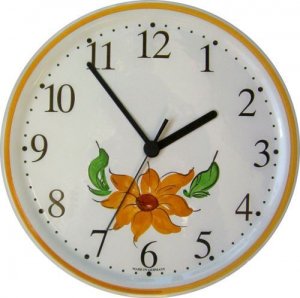 Keramik Wanduhr "Sonnenblumen"