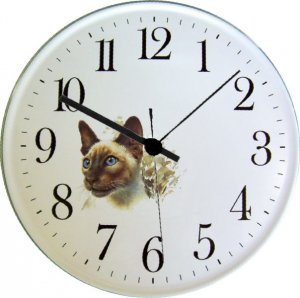 Keramik Katzen Uhr Egypter Katze Quarzuhr