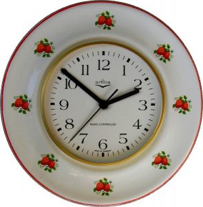 Keramik Küchenuhr "Strawberries" Funkuhr